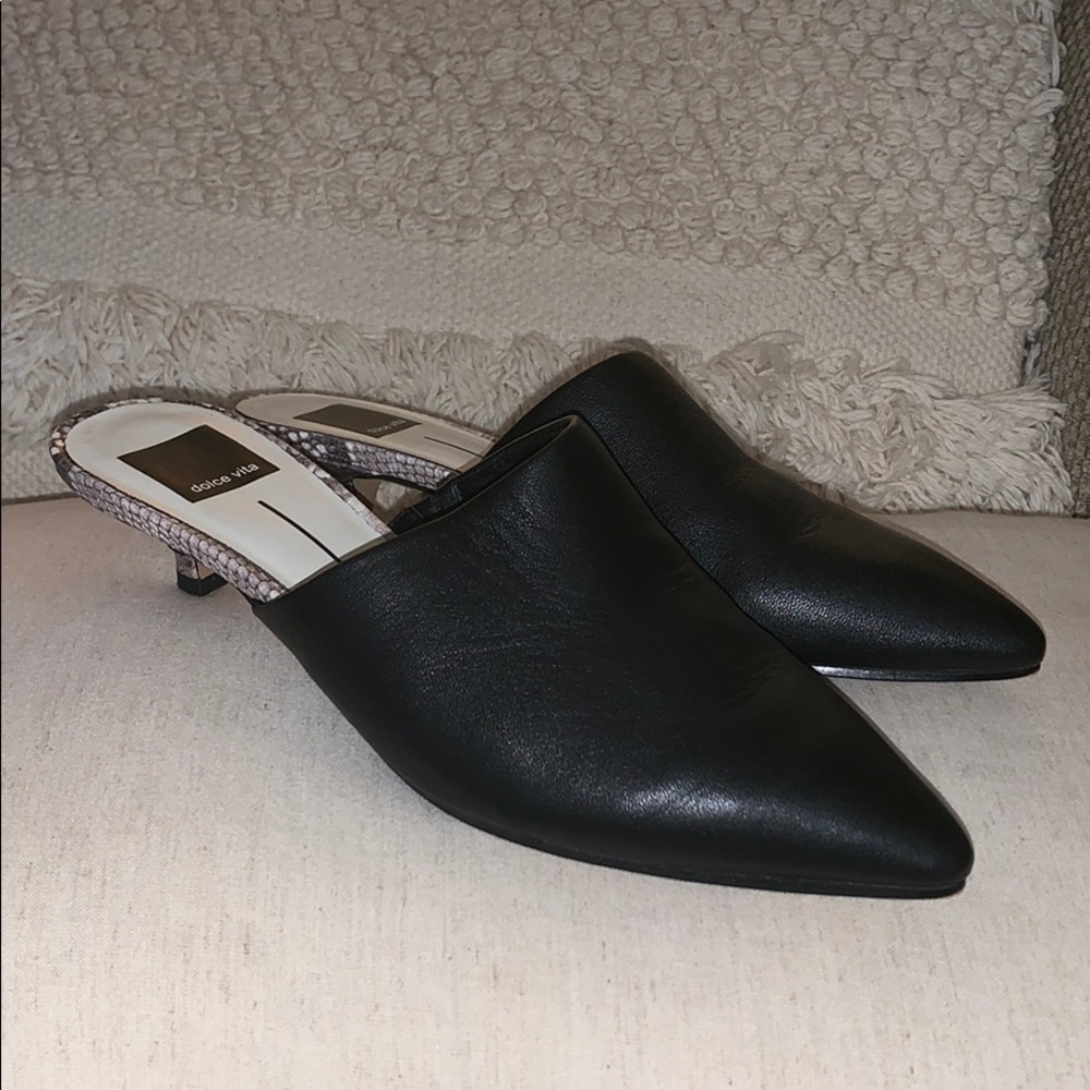 Kitten heel dolce vita mules